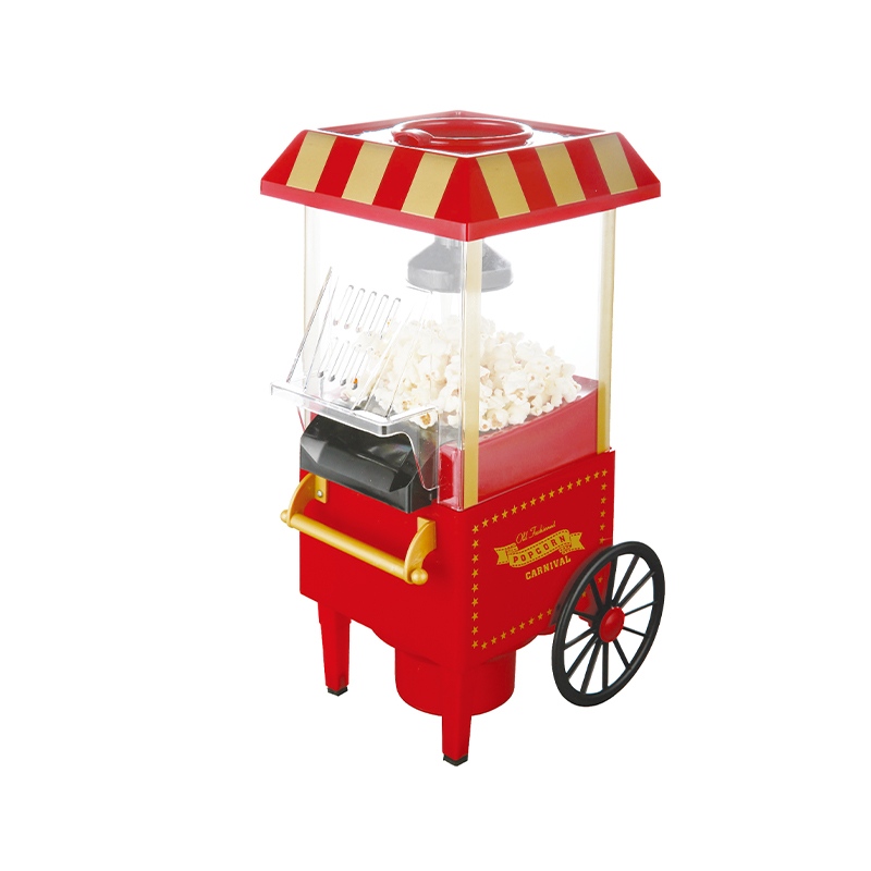 BJX-B009 Vintage hetelucht-popcornmachine met wielen