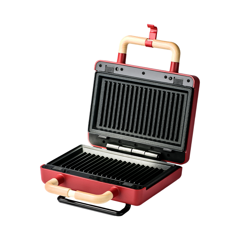 BJX-S003 800W vervangbare sandwichgrill voor 2 sneetjes
