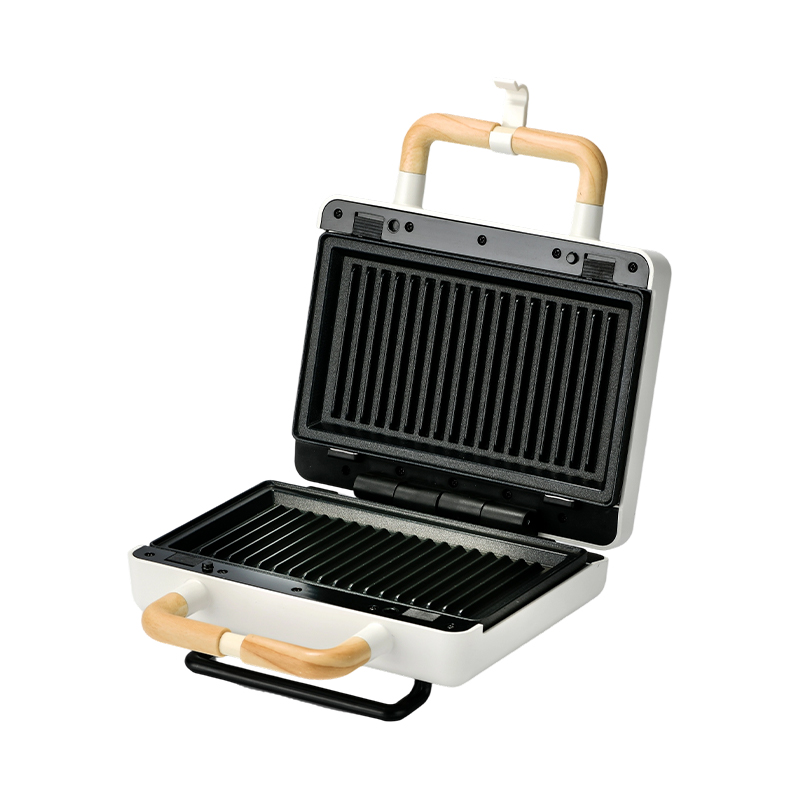 BJX-S003 800W vervangbare sandwichgrill voor 2 sneetjes