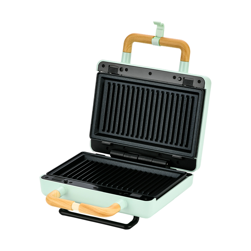 BJX-S003 800W vervangbare sandwichgrill voor 2 sneetjes