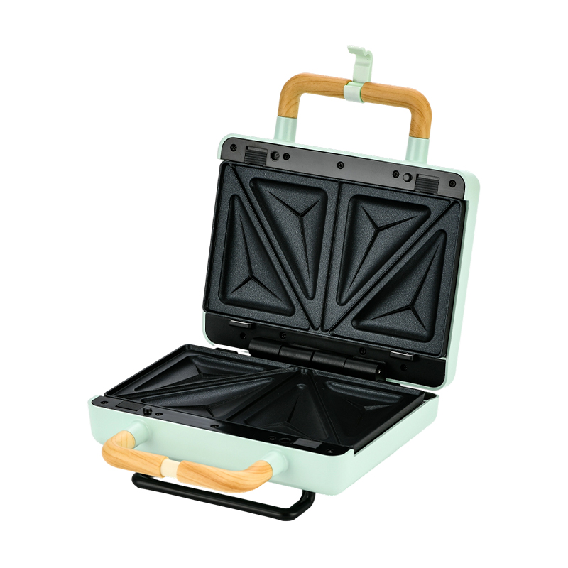 BJX-S003 800W vervangbare sandwichgrill voor 2 sneetjes