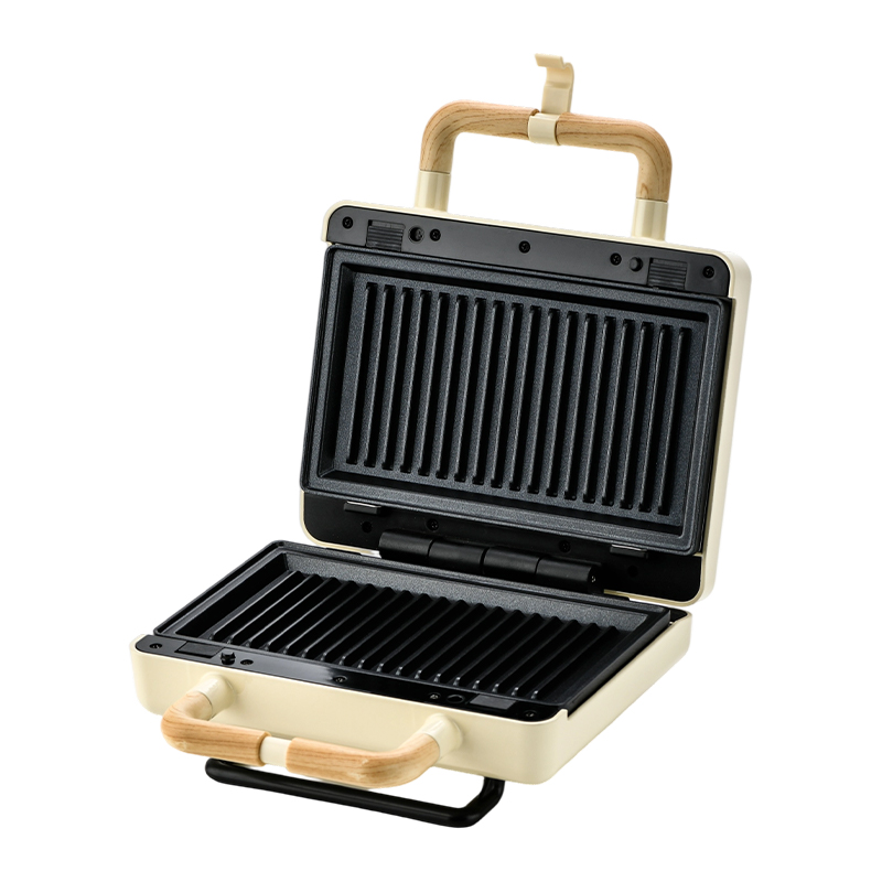 BJX-S003 800W vervangbare sandwichgrill voor 2 sneetjes
