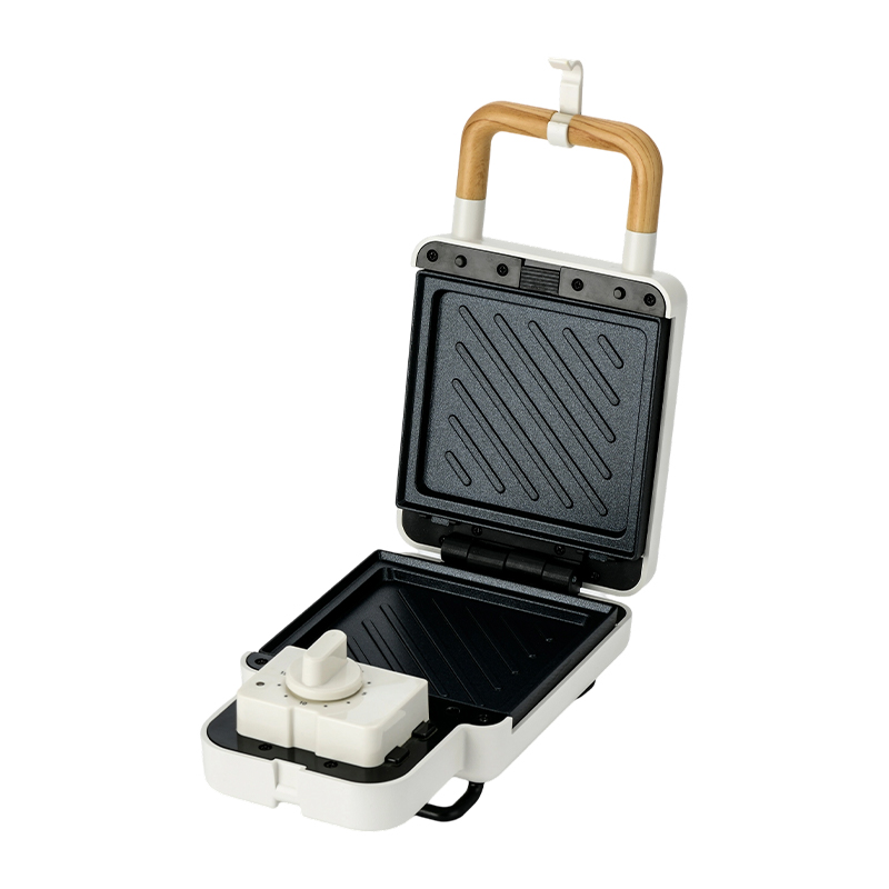 BJX-S006 15 minuten timer Single-Slice Plate Verwijderbare platen Sandwichmaker 