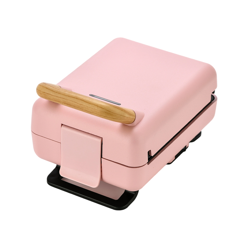 BJX-S015 Sandwichmaker met houtnerfhandvat en vaste plaat