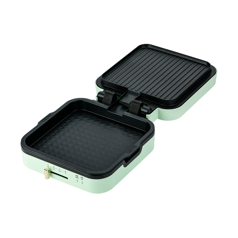 BJX-S018 24x24cm grillmaker met temperatuurregeling en verwijderbare platen