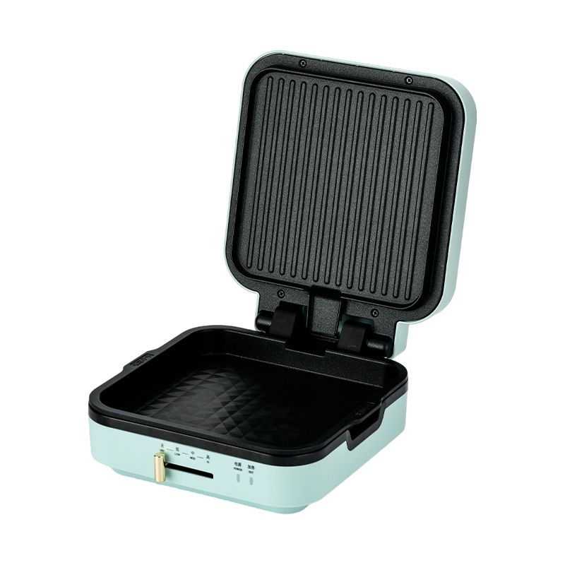 BJX-S018 24x24cm grillmaker met temperatuurregeling en verwijderbare platen