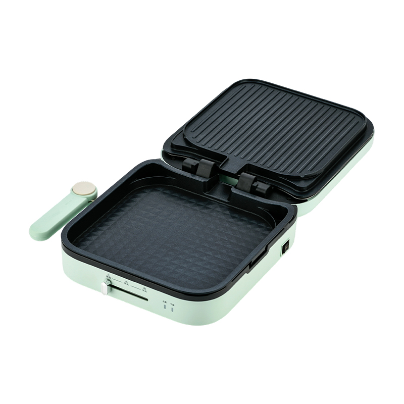 BJX-S022 28x28cm 180° temperatuurregeling voor openen en sluiten Verwijderbare plaat Grote grill
