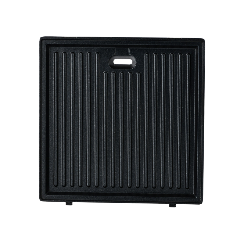 BJX-S026 4-slice 180° open grill- en tosti-ijzer met 3-niveaubediening en olielekbak