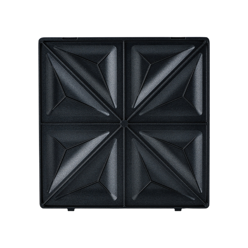 BJX-S026 4-slice 180° open grill- en tosti-ijzer met 3-niveaubediening en olielekbak